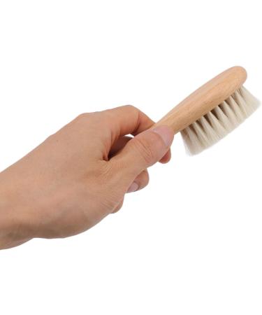 Walfront Wooden Baby Hair Brush and Comb Set - Soft Goat Bristle Brush for Newborn Hair Grooming - Buy Online on GoSupps.com