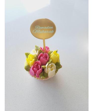 8 Gold Acrylic Ramadan Mubarak Cupcake Discs Ramadan Mubarak Cupcake Toppers Ramadan Mubarak Cake Toppers Ramadan Kareem Cake Toppers Cake Decorations UK. - Buy Online on GoSupps.com
