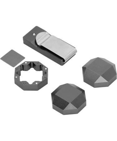 VGEBY Aluminum Cue Chalk Holder Clip - 3 Layers Octagon Billiard Pool Cue Chalk Box - Black | Universal Billiard Accessories - Buy Online on GoSupps.com