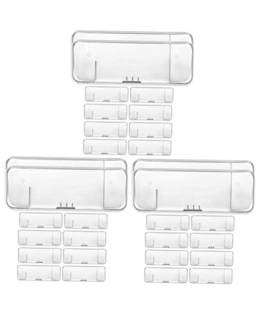 FRCOLOR 30 STK Razor Storage Box Travel Razor Razor Fall Outdoor Rauma case Storing case for razor holder for bare shavers travel outside plastic 14.7x5.7cmx3pcs Transparentx3st