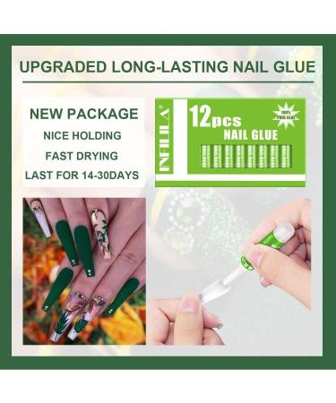 Infilila Professional Nail Glue for Acrylic Nails - Long Lasting & Strong Adhesive - 12PCS 0.07oz/Pcs - Buy Online on GoSupps.com