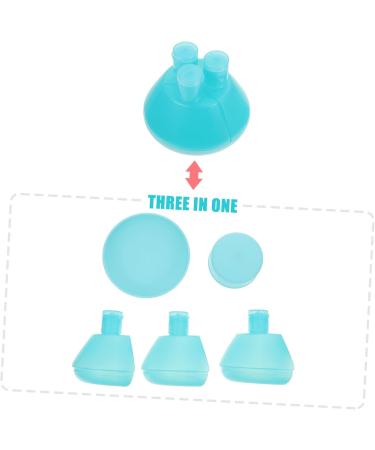 minkissy 1 PC Bottled Body Conditioner Travel Cream Container Travel Liquid Container Empty Sample Jars Hand Cream Container Perfume Jars Portable Bottle Lotion Dispenser Shampoo Bottle Abs 9X8X8CM Blue - Buy Online on GoSupps.com