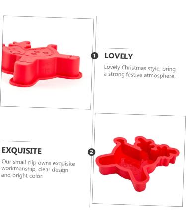 MAGICLULU 6 Pcs Baking Mold Silicone Molds Candy Molds Silicone Santa DIY Home Cake Mold Elk Dessert Child - Buy Online on GoSupps.com