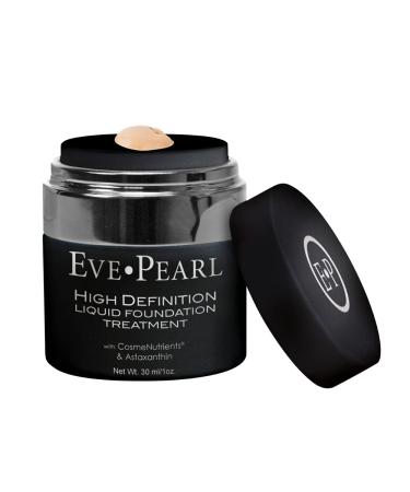 EVE PEARL HD Liquid Foundation Treatment Every Day Long Lasting Make Up Hydrates Aging Skin Fresh Natural Matte Cover Minerals Makeup (Light)