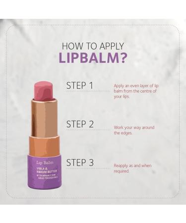 Lip Balm - Viola & Kokum Butter | Nourish & Moisturize - 3.5g | International Shipping Available - Buy Online on GoSupps.com