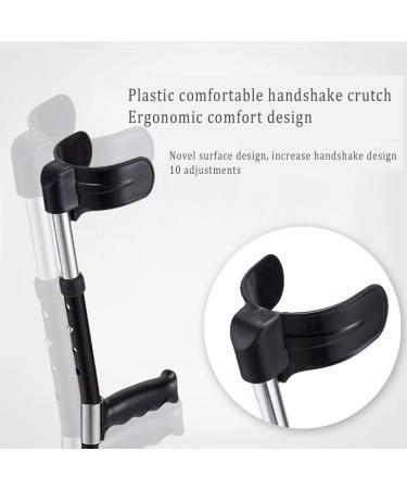 Canes Forearm Crutches Ergonomic Aluminum Alloy Crutches Lightweight and Easy to Carry Elbow Crutches Adjustable in 10 Steps Suitable for Various Heights Journey - Buy Online on GoSupps.com