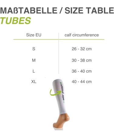 Premium Neon Green Sport Compression Stocking Tubes 20-22mmHg - Made in Germany | Size L (Calf 36-40cm) - International Shipping Available - Buy Online on GoSupps.com