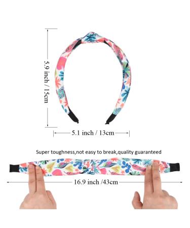 Easter Bunny Flower Headbands Set for Women and Girls - Non-slip Workout Turban Hair Accessories - Buy Online on GoSupps.com