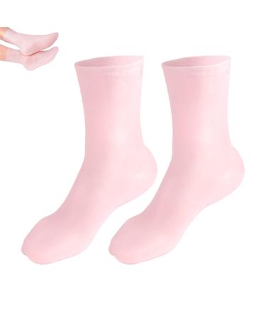 Soft Gel Moisturizing Socks Foot Spa Long Silicone Repai ugh Skin Calluses(S)