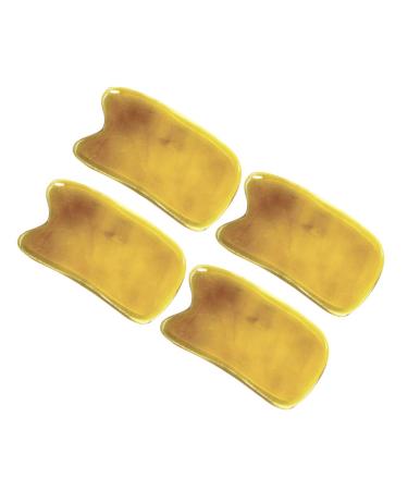 4 pieces of Guasha board from Horn Tools to scrape the body gua Sha Treatment tool skin care muscle gua-sha massage facial tool gua Sha tools rose quartz spa jade 4pcs