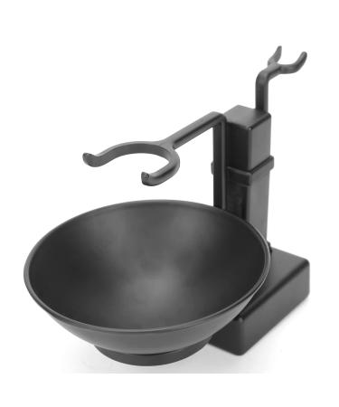 Razor holder and razor shell practical men's shaving set 2 in 1 stable durable black to hold the razor to hold the brush