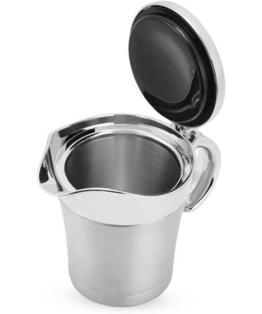 Zerodeko 3pcs Insulated Gravy Boat Containers with Lids Oil Dispenser Bottle Sauce Containers Serving Glass Dispenser Salad Dressing Server Pourer Oil Bottle Stainless Steel Glass Sauce Size 2x3pcs As Shownx3pcs - Buy Online on GoSupps.com