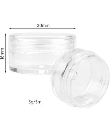 Huayue 80-Piece Transparent Cosmetic Containers Set - Empty Cans for Creams Lip Balm Candles & Nail Art - Ideal Travel & Sample Jars - Buy Online on GoSupps.com
