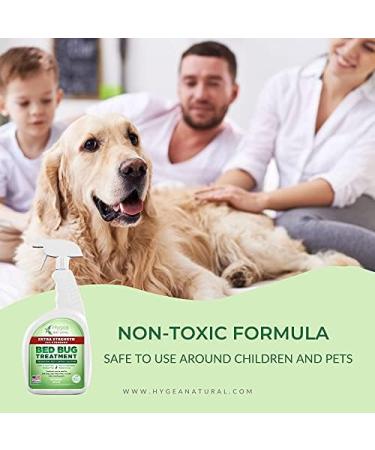 Hygea Natural Bed Bug Spray 128oz Gallon Refill - Effective Treatment for Bed Bugs, Dust Mites, Lice, and Fleas - Stain & Scent Free Formula - Safe for Children & Pets - Buy Online on GoSupps.com