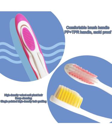 KGDUYC Manual Toothbrushes - Foldable & Portable Soft Bristle Travel Toothbrush Set (4 Pack) for Adults - Ideal for International Shipping - Buy Online on GoSupps.com