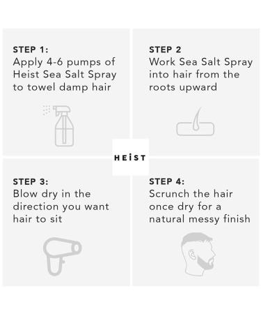 Heist Labs Sea Salt Spray - 250ml | Texturizing & Volumizing Styling Spray - Buy Online on GoSupps.com