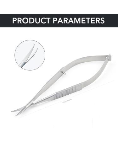 zCloud Cuticle Scissors Beauty Scissors Stainless Steel Curved Manicure Cuticle Scissors Professional Pointed Tip Grooming kit for Dry Skin Eyebrow Eyelash Eyebrow tweezers - Buy Online on GoSupps.com