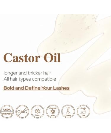 Castor Oil by Plant of Life - USDA Organic 100% Pure Cold-Pressed Hexane-Free - Strengthen Repair for Hair Eyebrow Eyelash - (2oz (60mL)) - Buy Online on GoSupps.com