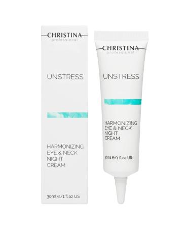 CHRISTINA Unstress Eye & Neck Night Cream with Retinol | Overnight Skin Repair for All Skin Types | Revitalize Nourish & Hydrate | 1 fl. oz (30 ml - Buy Online on GoSupps.com