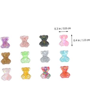 Abaodam 100pcs Nails D Accessories Manicure Small Jewelry Candy Decor Resin Design Bears Little Cartoon - Buy Online on GoSupps.com