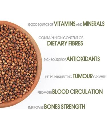 Nutranix eln Red Sorghum (Whole grain) - 1kg - Buy Online on GoSupps.com
