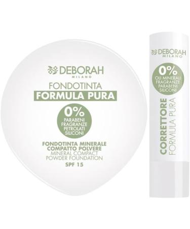  DEBORAH Deborah Compact Foundation Pure Formula No. 04 + Concealer 04 - Buy Online on GoSupps.com