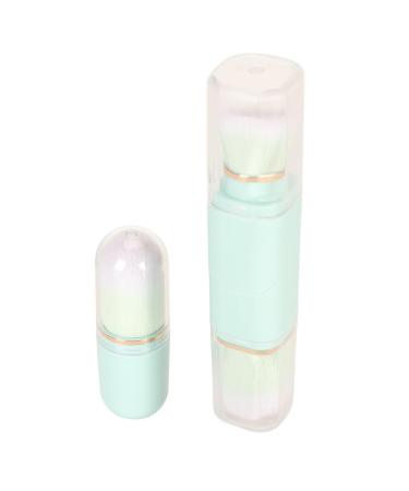 Portable Double Headed Retractable Makeup Brush Set - Blue Capsule Design for Travel | Powder Blush Tool Kit - Buy Online on GoSupps.com