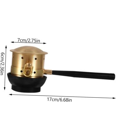 Beaupretty Moxibustion Box - Copper Moxa Stick Holder & Neck Massage Device | 2 Pcs Golden Moxibustion Pot for Optimal Relaxation - Buy Online on GoSupps.com