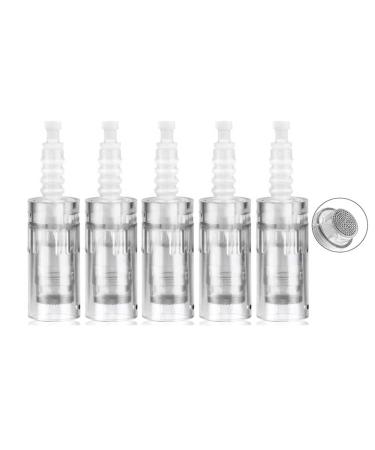 5pcs Round Nano Cartridges for Bayonet Derma Pen Microneedle Disposable Replacement N2 M5 M7 Microneedling Pen