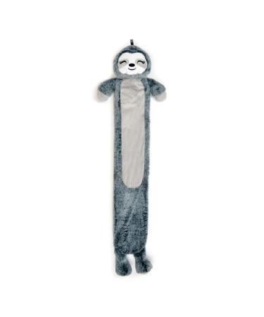 Long & normal warm winter heat bottles cute plush toy & single-colored design removable covers (2 liters-long-sloth gray) 2 liters-long-sloth gray
