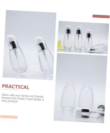18 Pcs Press Liquid Foundation Bottle Lotion Sub Bottles Glass Foundation Bottle Leakproof Bracket Transparentx3pcs 10x4cmx3pcs - Buy Online on GoSupps.com