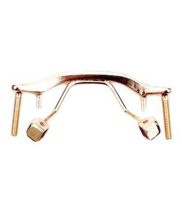 NOYOTA Metal Nose Pad Holder Nose Bridge Replacement 1 Piece Metal Replacement Nose Bridge for Rimless Glasses Reading Glasses Gold