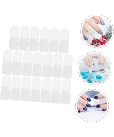 Housoutil 90 Pcs Nail Case Manicure Polish Varnish Manicure Cover Nail Art Tools Manicure Protector Tools Skincare Tools Manicure Art Nail Tools Nail Varnish Cover White Supplies Plastic 4x2cmx3pcs Whitex3pcs - Buy Online on GoSupps.com