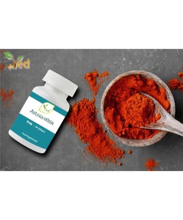 Ved Astaxanthin Capsules 15mg 90ct | Immune System and Joint Support | Antioxidant for Free Radical Elimination - Buy Online on GoSupps.com