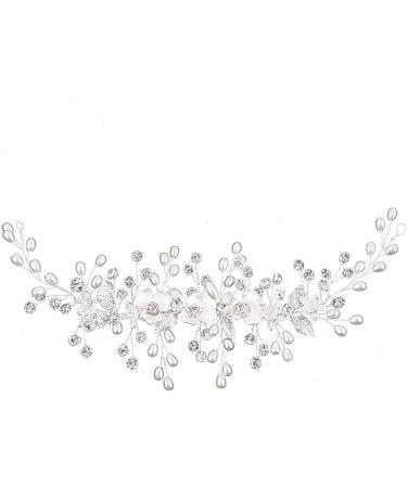 ISLHJDD Flower Bride Wedding Hair Vine Pearl Hair Accessories Wedding Hair Accessory Decorative Wedding Hair Comb Hair Accessories for Brides Girls - Buy Online on GoSupps.com