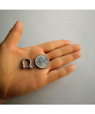 Stainless Steel Bow Shackle 3mm - Silver Color (5 Pack) for Paracord Jewelry & Marine Tackle - Buy Online on GoSupps.com