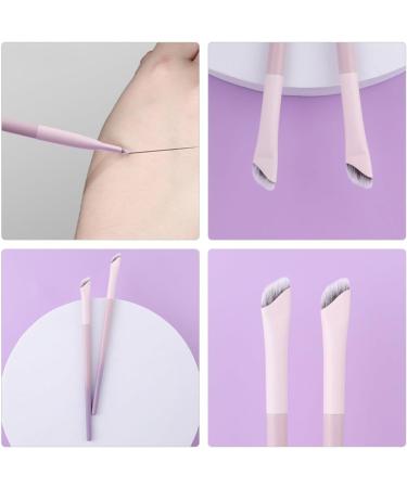 SEWACC 4pcs Eyeliner Brush Angled Makeup Brush Eyebrow Curved Liner Brush for Eyes Precision Tool - Buy Online on GoSupps.com