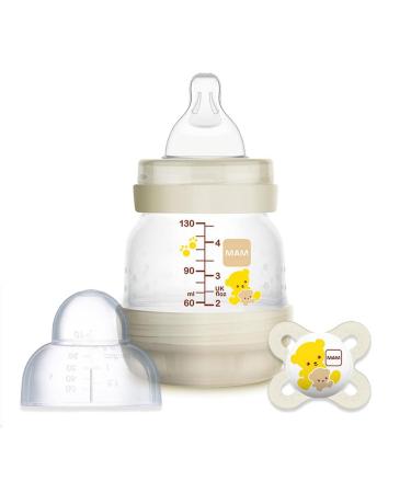 Newborn Easy Start Anti-Colic 4.5-Ounce Bottle with Pacifier Set  Teddy Bear  0-2 Months  transparent  2 Piece Set