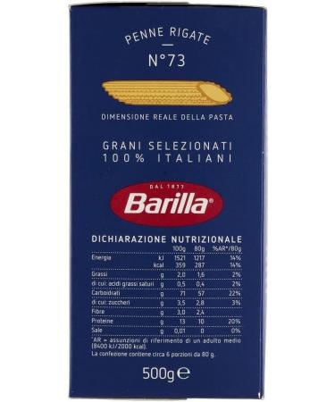  Italian Gourmet E.R. Barrel Penne Rigate Pasta No. 73 100% Italian Noodles 500 g + Italian Gourmet Pulp 400 g Pack of - Buy Online on GoSupps.com