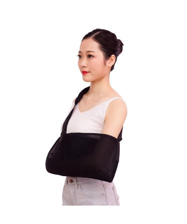 Medsuo Adjustable Breathable Mesh Shoulder Sling Brace for Elbow Wrist & Thumb Injuries - Support for Men & Women - International Shipping - Buy Online on GoSupps.com