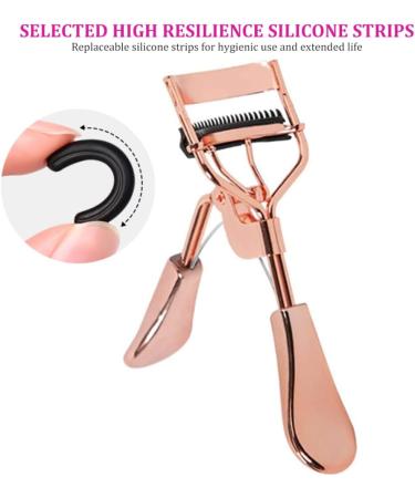 Eyelash Curler with Comb Metal Lash Curler with 2 Refill Pad Precision Lash Curling Tool for Women Girl Eye Makeup Tool Lash Curler with Comb - Buy Online on GoSupps.com