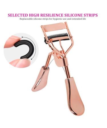 Buy Premium Metal Eyelash Curler with Comb & 2 Refill Pads - Perfect Eye Makeup Tool for Women & Girls - Buy Online on GoSupps.com