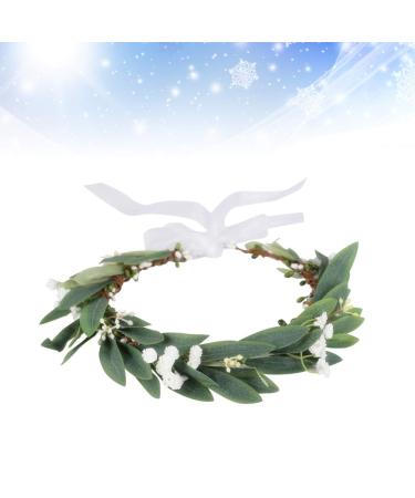 Minkissy Olive Leaf Hair Wreath - Elegant Flower Garland Crown for Brides & Women - Fairy Headband Hair Jewelry - Buy Online on GoSupps.com