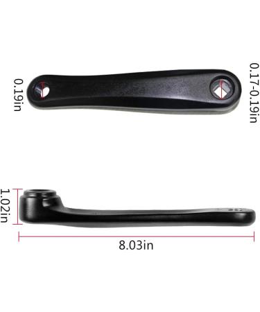 BAFANG Bicycle Crank Arm Set for 36V/48V BBS01/BBS02/BBS03 Series - Left/Right Pair - Buy Online on GoSupps.com