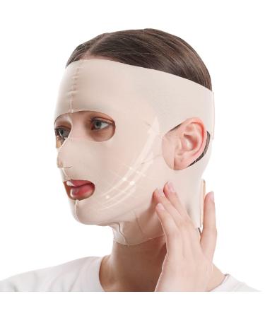 Full Face Lift Sleeping Belt | Thin Facial Massage Shaper | Double Chin Slimming Strap | Reusable & Breathable Face Mask for Women - Buy Online on GoSupps.com