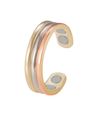 Enercoppex copper ring for arthritis and joints magnetic therapy ring made of pure copper 3500 gauss effective magnet healthy jewelry gift (CPR-0013)