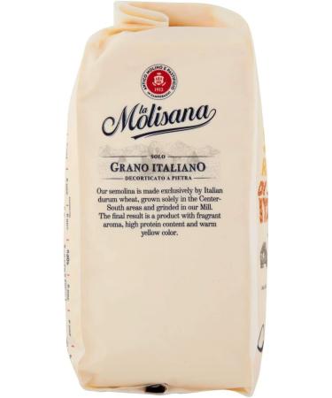  Italian Gourmet E.R. Molisana Semola Rimacinata di Grano Duro Durum Lot de 5 arrosoirs de bl 1 kg pour pizza + Italian Gourmet Polpa 400 g - Buy Online on GoSupps.com