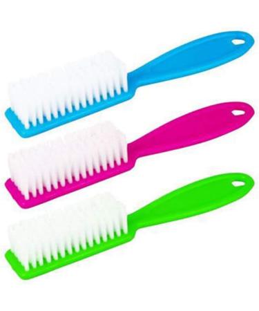 Healifty 4pcs Nail Brush Set - Durable Long Handle Plastic Cleaning Brushes for Home Salon & Nail Art - Buy Online on GoSupps.com
