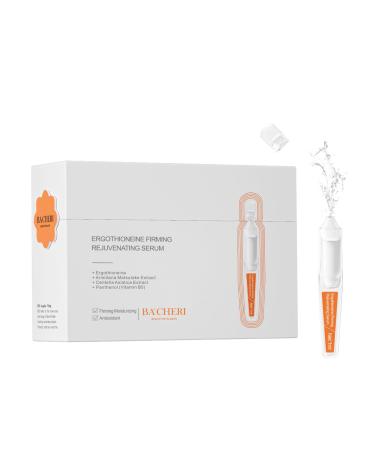 Ergothioneine Firming Serum Ampoules - Hydrating and Repairing Formula with Armillaria Matsutake Extract Centella Asiatica Extract and Vitamin B5 for Various Skin Types 30 Pcs/Box Ergothioneine Hydrating Serum