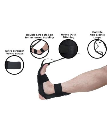 Lxnderment Foot and Calf Stretcher Brace for Plantar Fasciitis, Heel Spurs, Achilles Tendonitis - Relief for Leg and Thigh with Stretching Strap - Buy Online on GoSupps.com